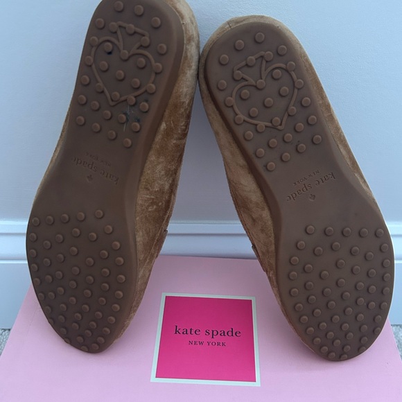 Kate Spade camellia suede flats - Picture 2 of 4